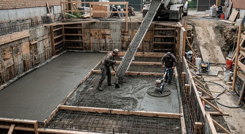Basement Concrete Installation in Bloomfield, NJ