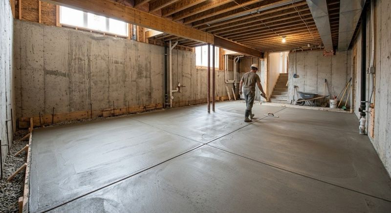 Basement Concrete Installation in Elizabeth, NJ