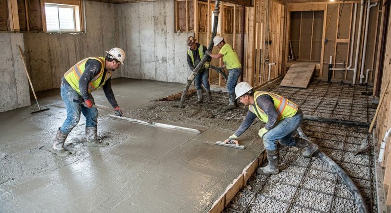 Basement Slab Installation in Middlesex County, NJ