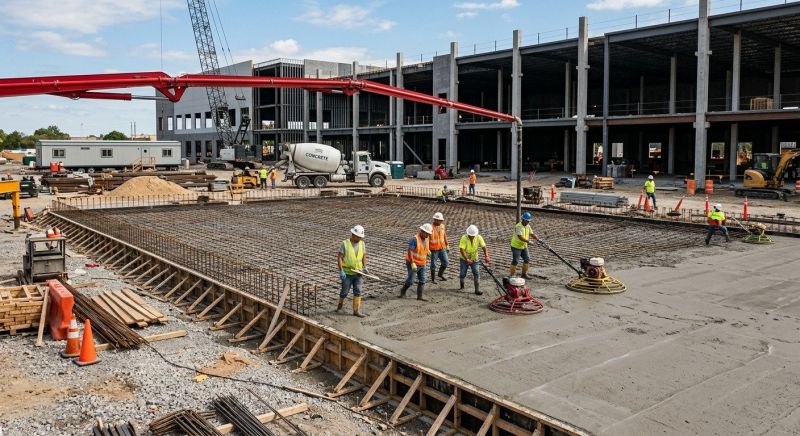 Commercial Slab Installation in Gillette, NJ