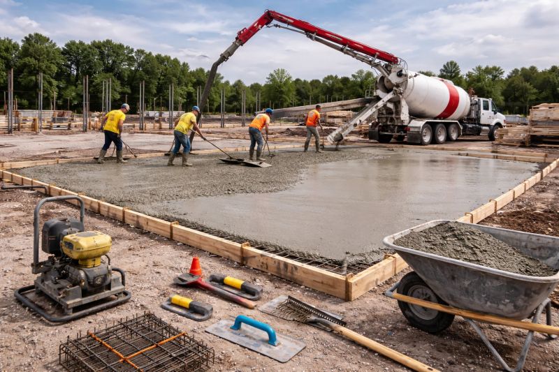 Commercial Slab Installation in High Bridge, NJ