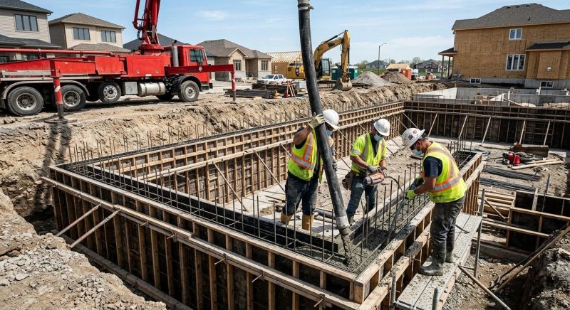 Foundation Wall Pouring in Hazlet, NJ