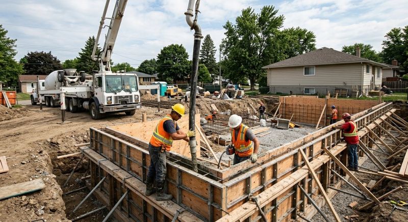 Foundation Wall Pouring in South Orange, NJ